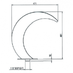 Cascade Inox 500 mm Astralpool