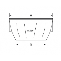 Cascade SILKFLOW Lame d'eau murale 300 mm Astralpool