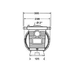 Pompe Filtration piscine Pentair Ultra Flow Plus 1 cv Tri 16 m3/h