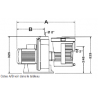 Pompe Filtration piscine Pentair Ultra Flow Plus 3 cv Tri 30 m3/h