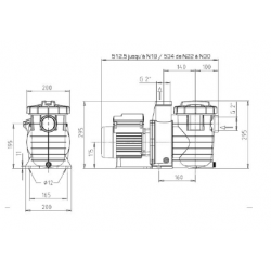 Pompe Filtration piscine KSB Filtra N 6 m3/h Mono