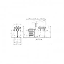 Pompe Filtration piscine KSB Filtra N 12 m3/h Tri