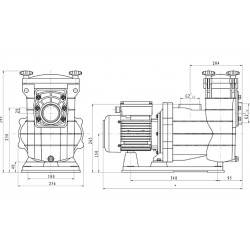 Pompe Filtration piscine RENOVO VIPOOL ACIS 1 CV monophasée