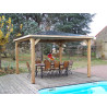 Pool House bois massif THT 3,79x3,79m