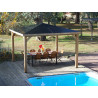 Pool House bois massif THT 3,79x3,79m