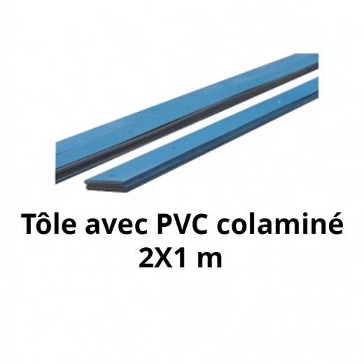 Tôle colaminée 2 m x 1 m pour PVC Armé