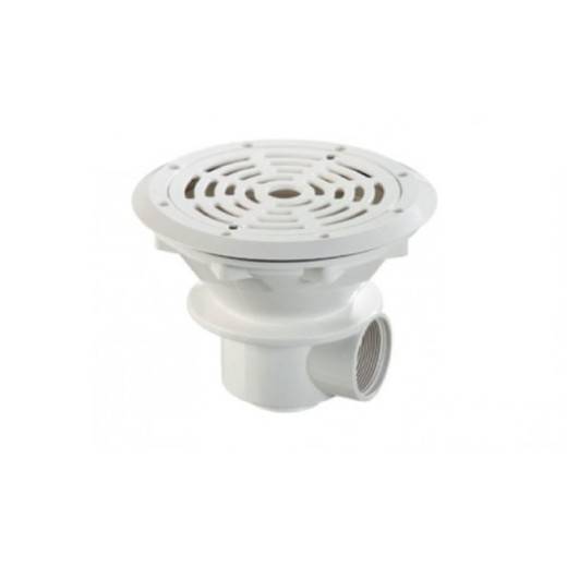 Bonde de fond Ø 200 mm avec grille ABS pour liners et préfabriqués - Astralpool