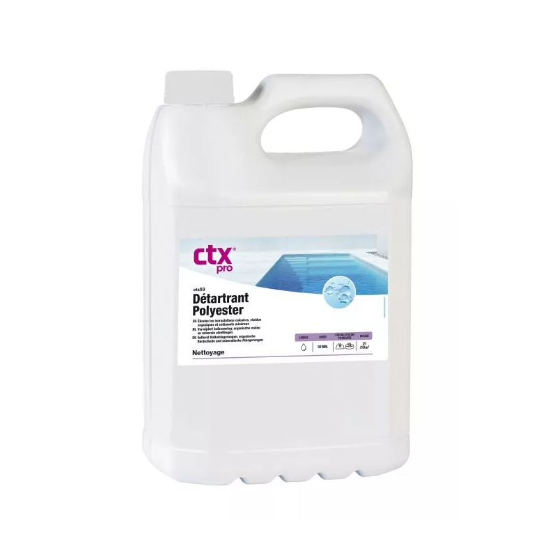 Nettoyant pour piscines polyester et fibre de verre 5 litres Astral/CTX 53