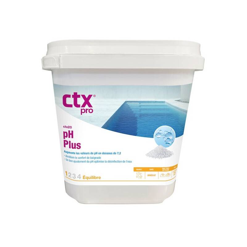 pH Plus granulés CTX 20, 5 kg Astral/CTX