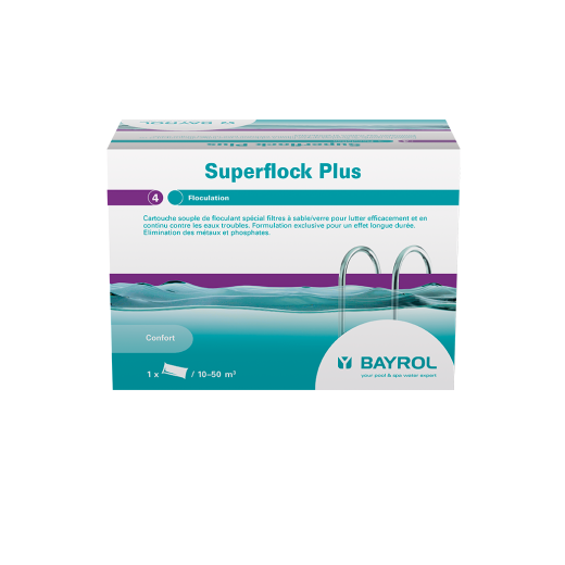 Floculant cartouche Superflock Plus 1 kg BAYROL