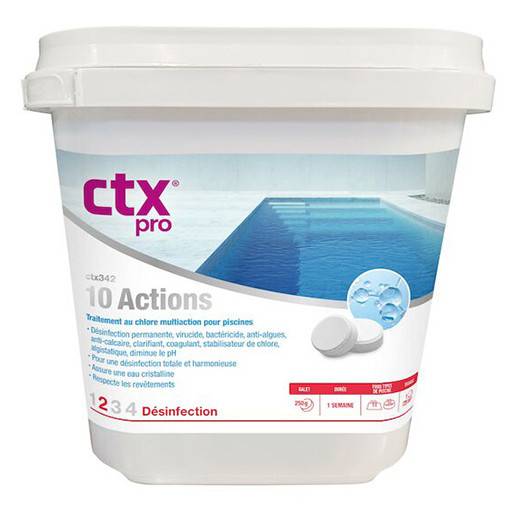 Chlore 10 Actions + sans cuivre CTX 342, 5 kg ASTRAL/CTX