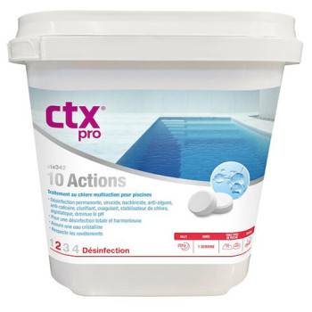 Chlore 10 Actions + sans cuivre CTX 342, 5 kg ASTRAL/CTX