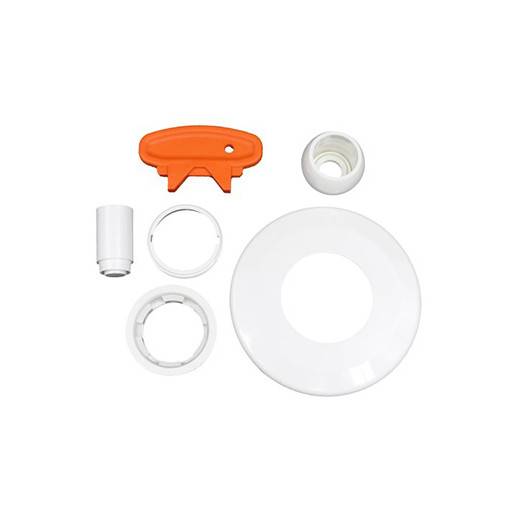 Kit 4402040301 rotule + siège + écrou + enjoliveur Multiflow blanc - Buse de refoulement ASTRAL