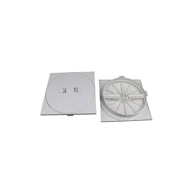 Couvercle 4402010510 + cadre carré - Skimmer prestige blanc ASTRAL