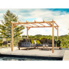 Pergola bois piscine Angers MADERLAND