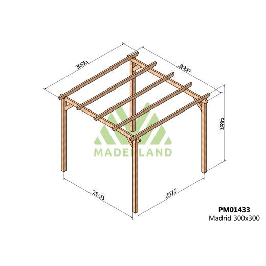 Pergola bois Le Havre MADERLAND