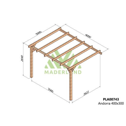 Pergola en bois Le Mans MADERLAND