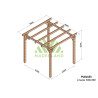 Pergola bois piscine Angers MADERLAND