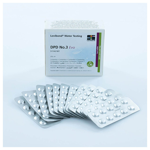 Chlore réactif DPD3 - Boîte de 250 pastilles