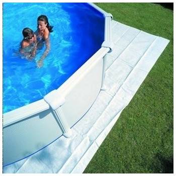 Tapis de sol feutrine pour piscine ovale 730 x 375