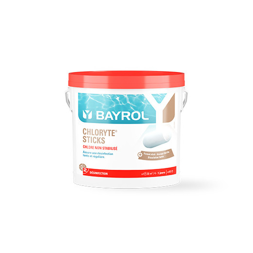 Chlore Chloryte Sticks non stabilisé 4,5 kg BAYROL