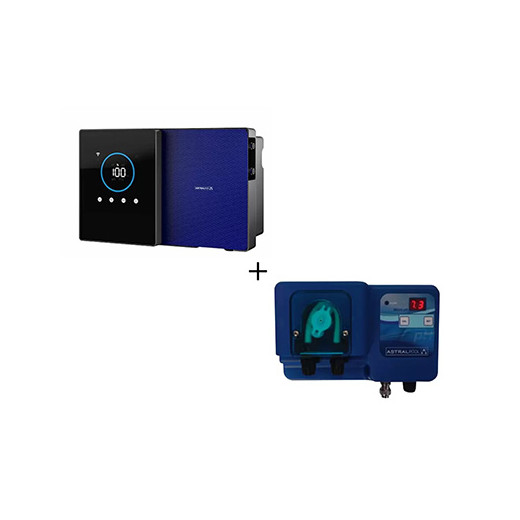 Pack Electrolyseur Sel Clear Connect 90 m3 + Pompe doseuse Micro pH Astralpool