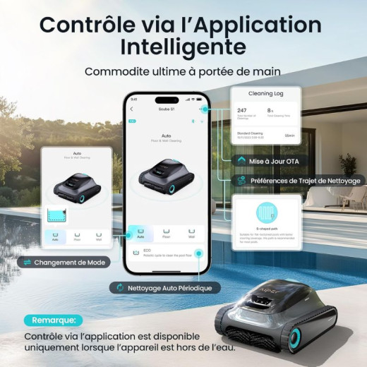 Robot piscine sans fil Aiper Scuba S1