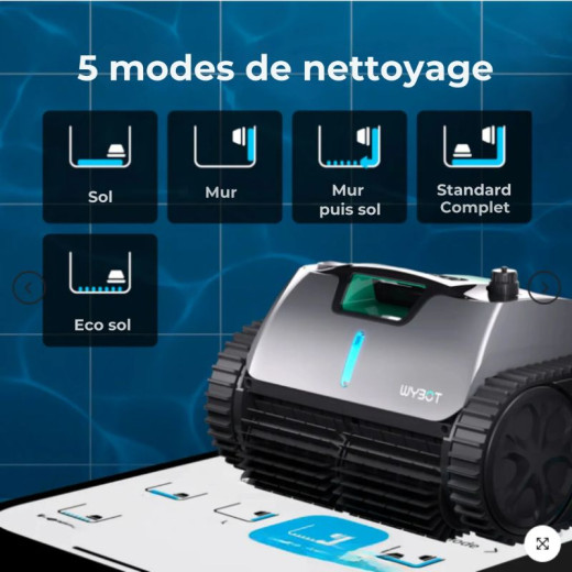 Robot piscine sans fil Wybot C1 Pro