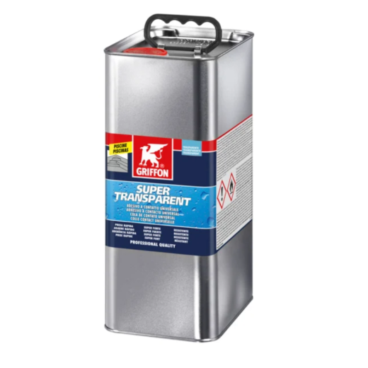 Colle PVC Griffon Super transparent - 5 litres