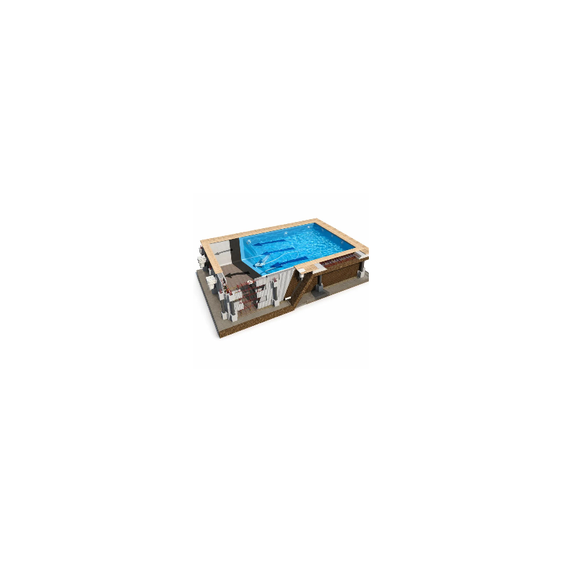 Kit piscine bloc polystyrène Styraqua 1m50