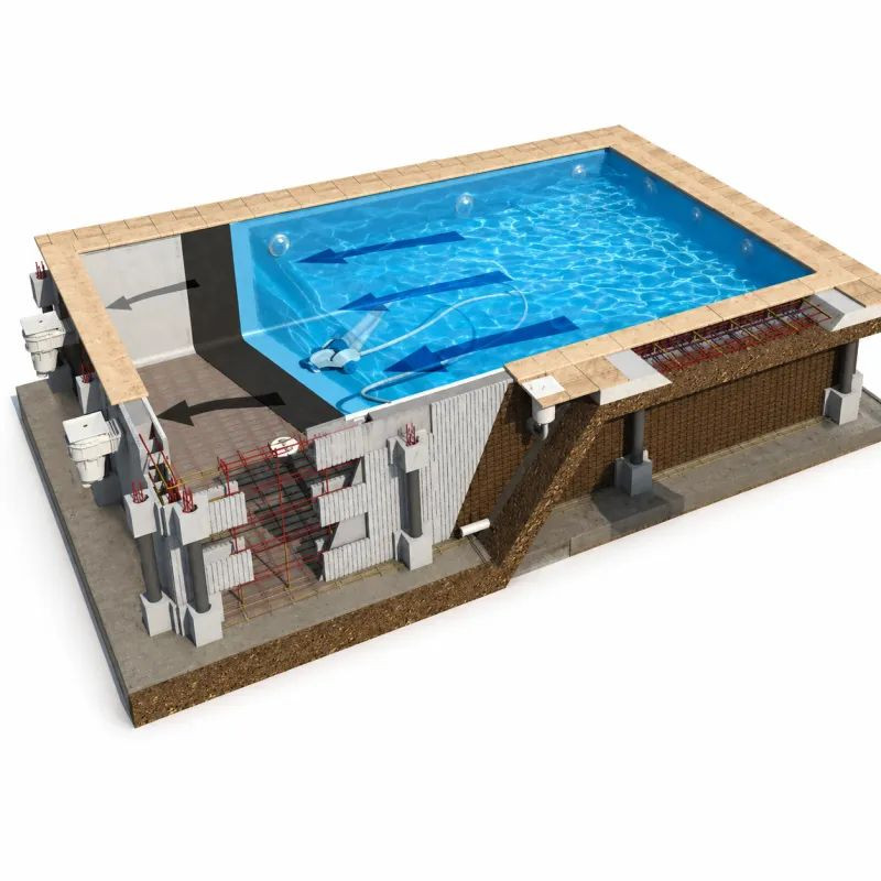 Kit piscine bloc polystyrène Styropro 1m50