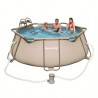 Kit piscine hors sol Steel Pro Frame Pools Hexagonale diam 356 h 102
