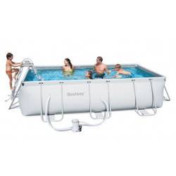 Kit piscine hors sol Steel Pro Frame Pools Rectangulaire 404 x 201 h 100
