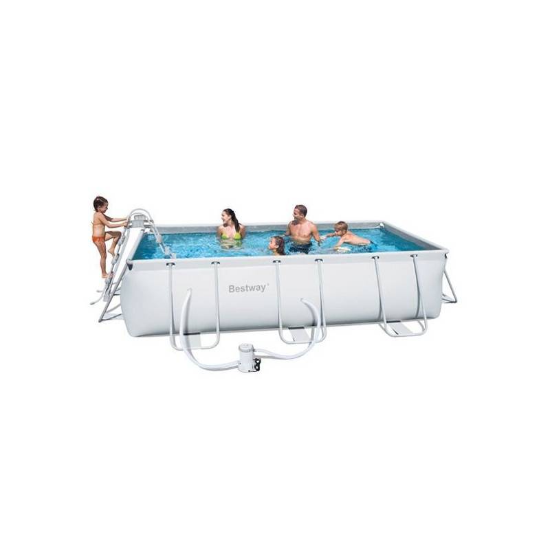 Kit piscine hors sol Steel Pro Frame Pools Rectangulaire 412 x 201 h 122