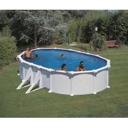 Kartuschenskimmer Gre BoraBora Pool-Set Aufstellbecken oval 120 x 375 x 610 cm 