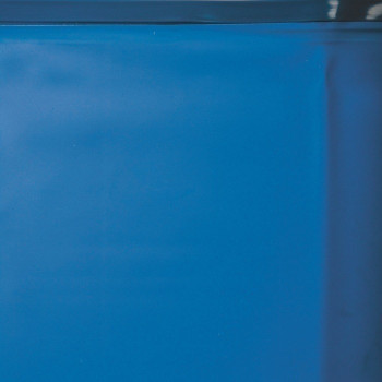 Liner 0.40 bleu avec rail d'accroche piscine ovale 730 x 375 h 132