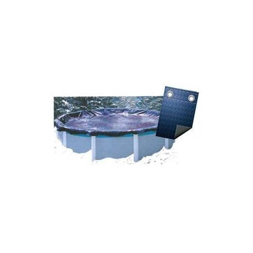 Bâche Couverture Hivernage Super Guard 80 g/m2 - 4,57 m x 8,22 m avec Coversaver