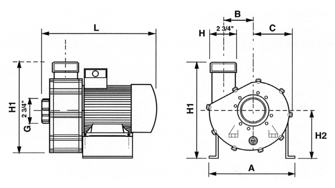 schema pompe bi vitesse