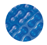 bâche à bulles bleu geobulle