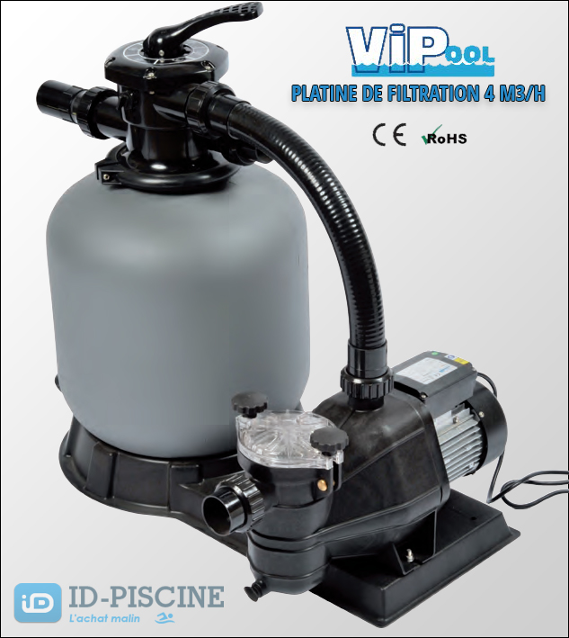 Platine de filtration VIPool 4 M3/H