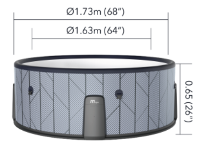Dimensions MSpa Tidal