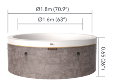 Dimensions MSpa Cocoon