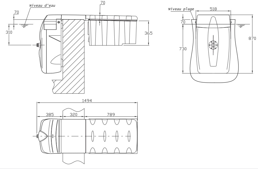 Dimensions MX18 NCC