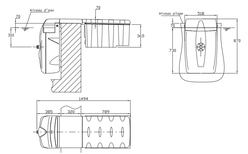 Dimensions MX18 CNEPH