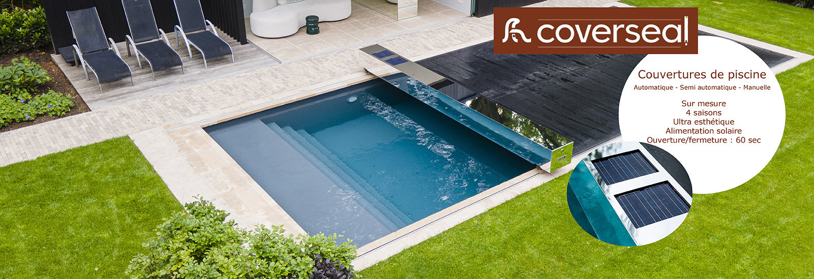 Couvertures de piscine sur mesure Coverseal